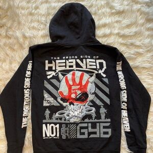 5FDP "The Wrong Side of Heaven" Black Graphic Hoodie